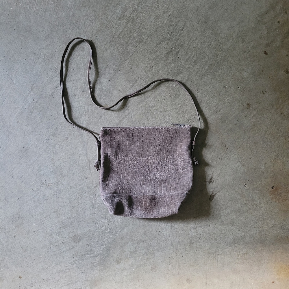 Genuine Leather Tan Small Crossbody Bag